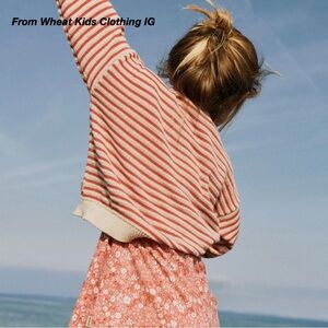 NWT: WHEAT MARIBEL JERSEY DRESS IN CORAL FLOWERS (3Y)